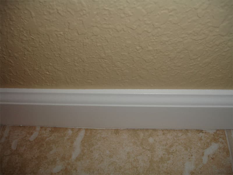 Sharp painted line along trim after tape and seal