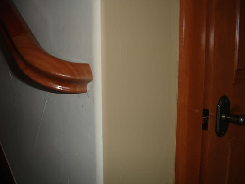 Close-up of a sealed tape edge with no paint bleed